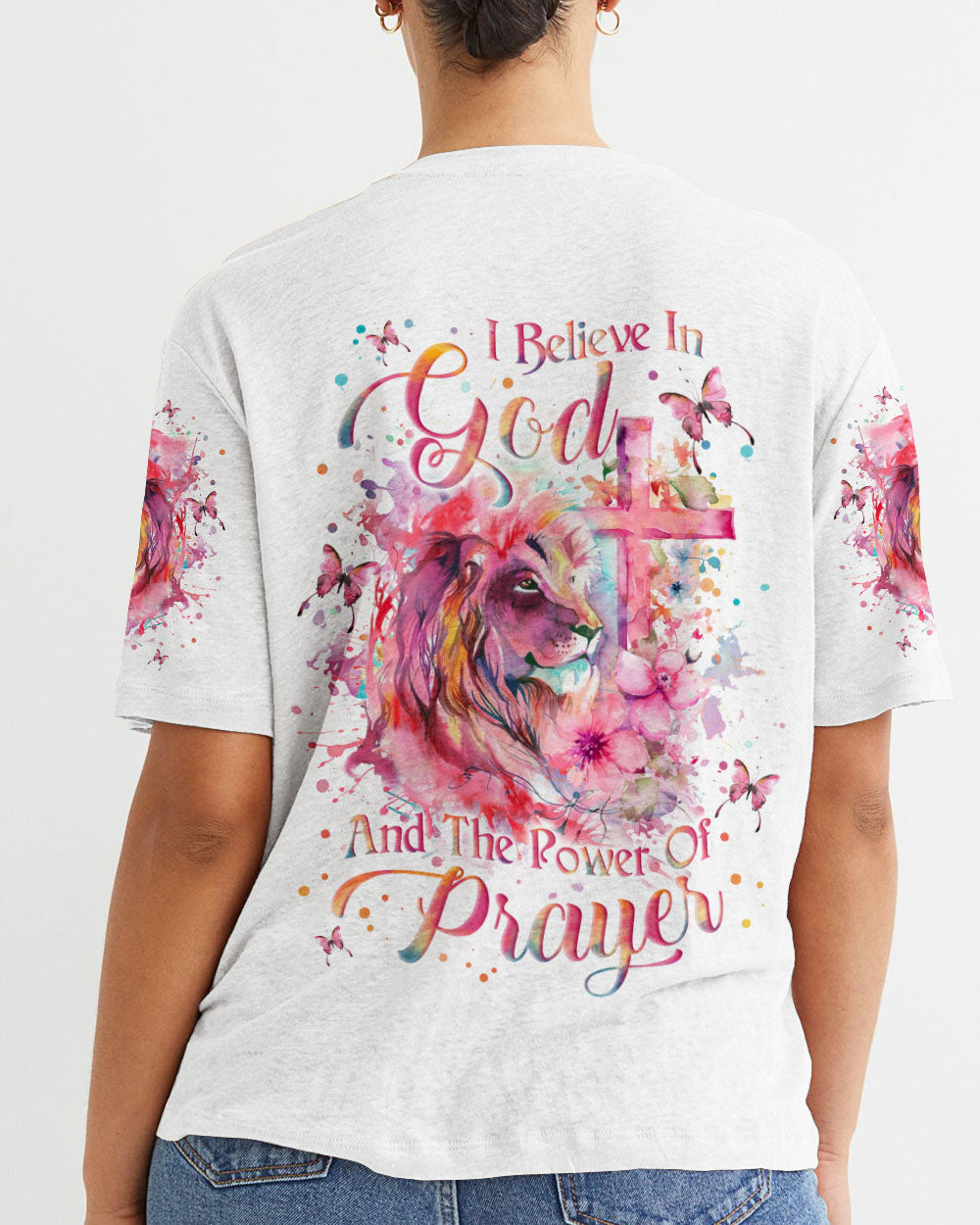 I Believe In God Lion Women's All Over Print Shirt - Yhln2301242