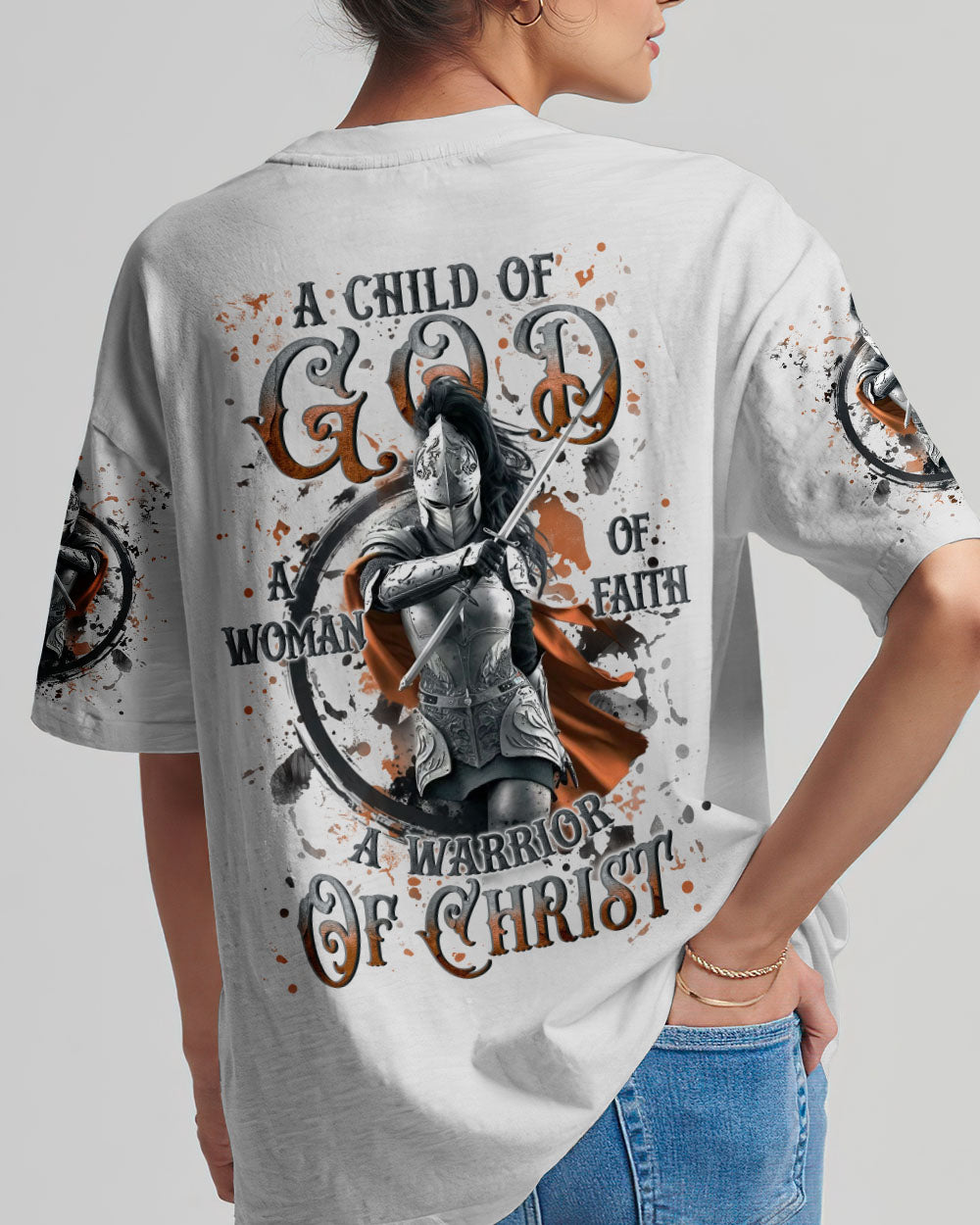 A Child Of God A Woman Of Faith Women's All Over Print Shirt - Yhln2409253