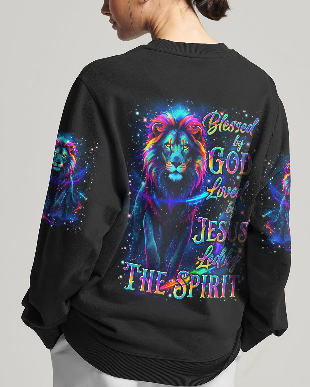 Blessed By God Lion Women's All Over Print Shirt - Yhln2412251