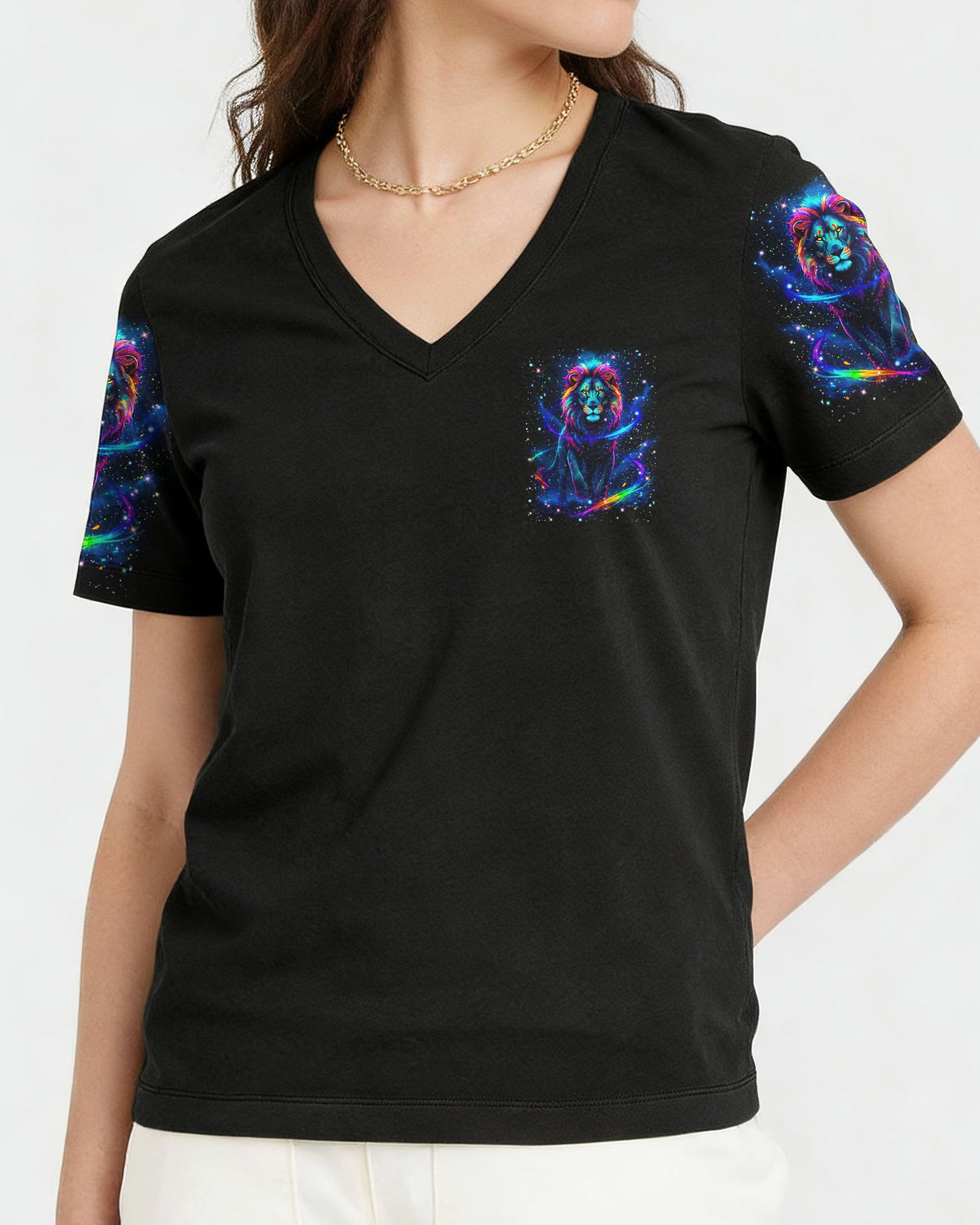 Blessed By God Lion Women's All Over Print Shirt - Yhln2412251