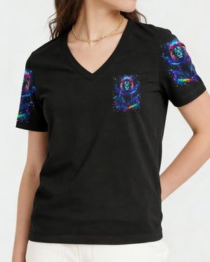 Blessed By God Lion Women's All Over Print Shirt - Yhln2412251