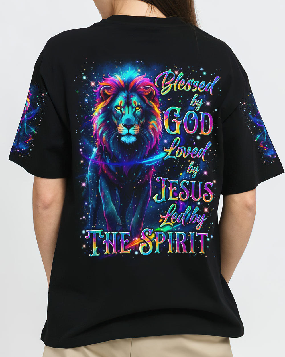 Blessed By God Lion Women's All Over Print Shirt - Yhln2412251