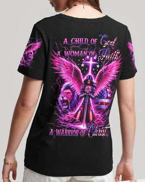 A Child Of God A Woman Of Faith Women's All Over Print Shirt - Yhln2611242