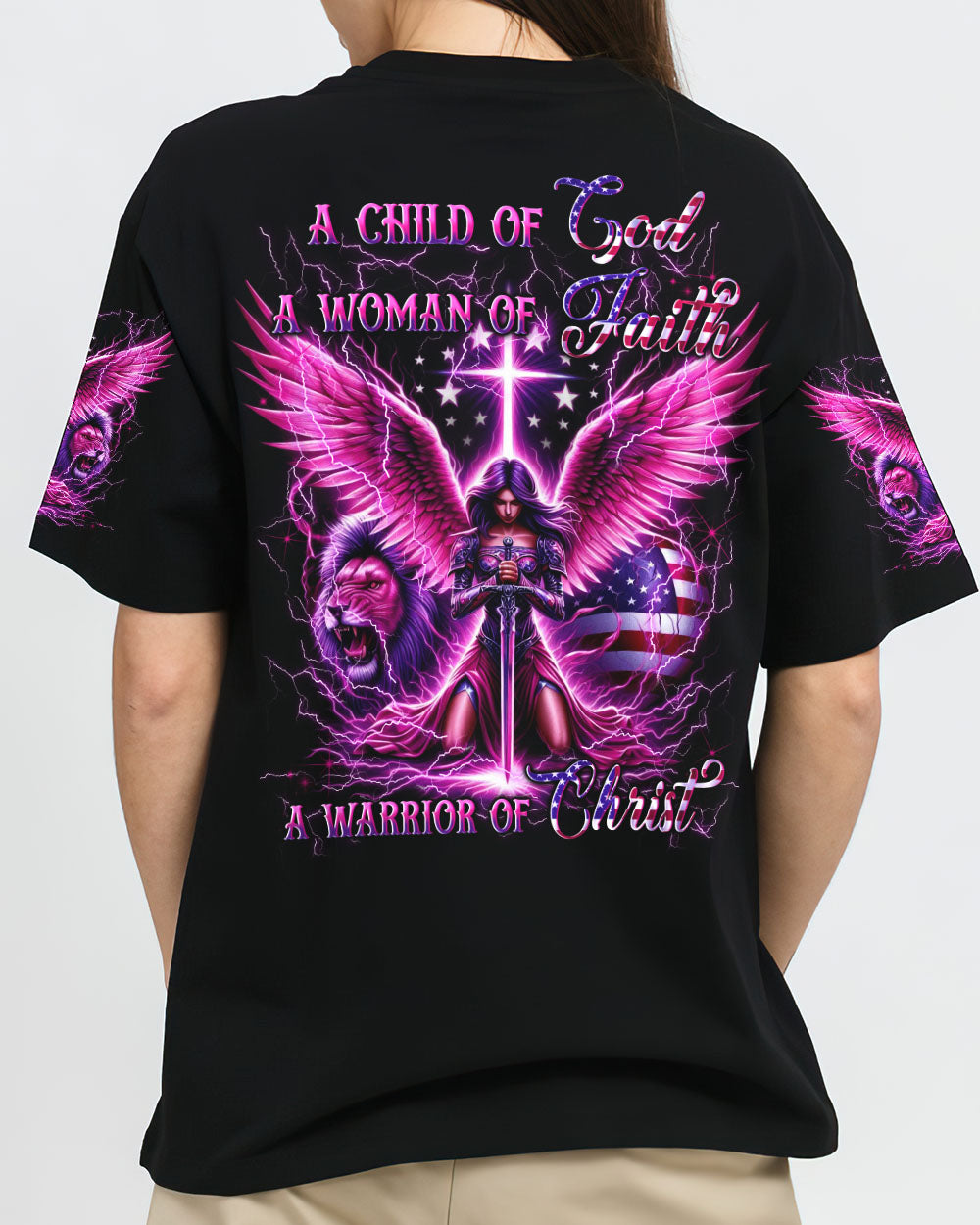 A Child Of God A Woman Of Faith Women's All Over Print Shirt - Yhln2611242