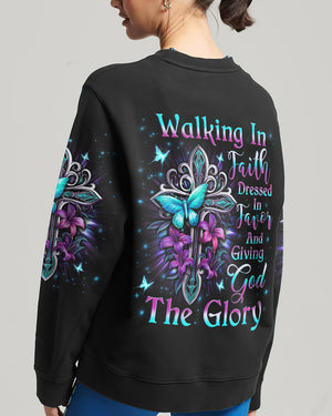 Walking In Faith Dressed In Favor Women's All Over Print Shirt - Yhln2911233