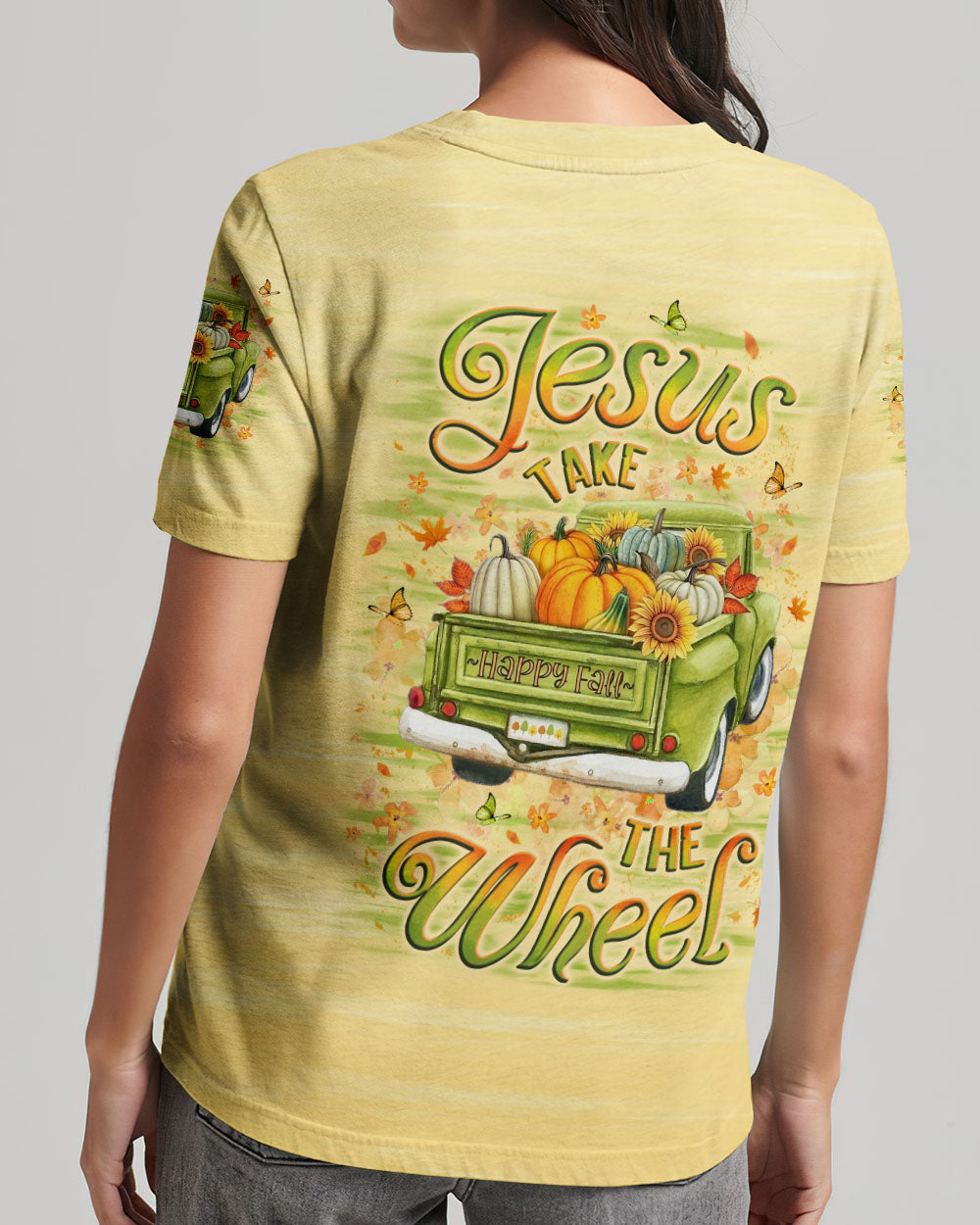 Jesus Take The Wheel Women's All Over Print Shirt - Yhlt0108253