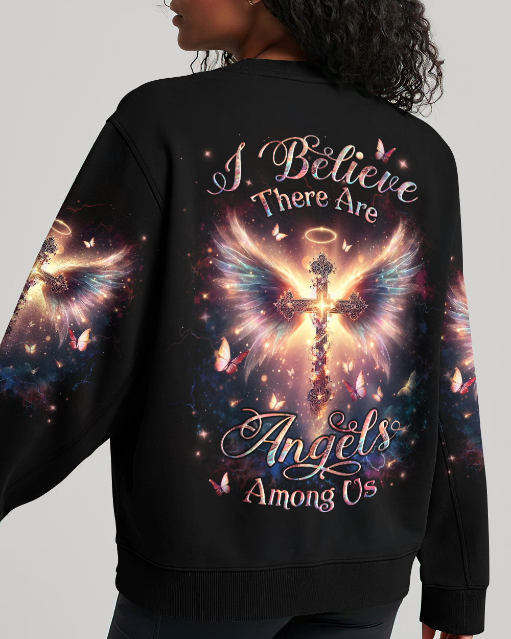 I Believe There Are Angels Among Us Women's All Over Print Shirt - Yhlt0201243