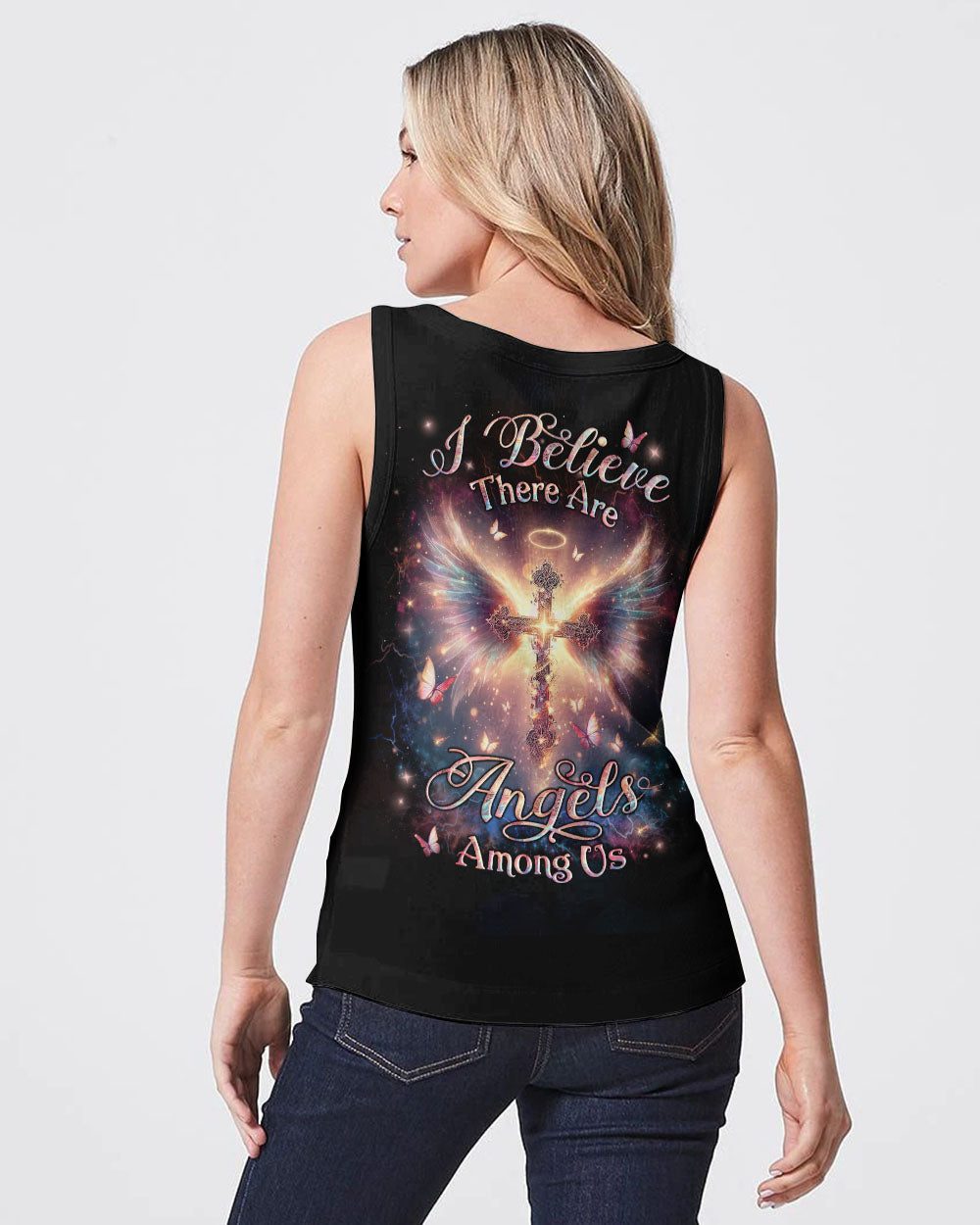 I Believe There Are Angels Among Us Women's All Over Print Shirt - Yhlt0201243