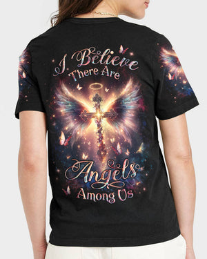 I Believe There Are Angels Among Us Women's All Over Print Shirt - Yhlt0201243