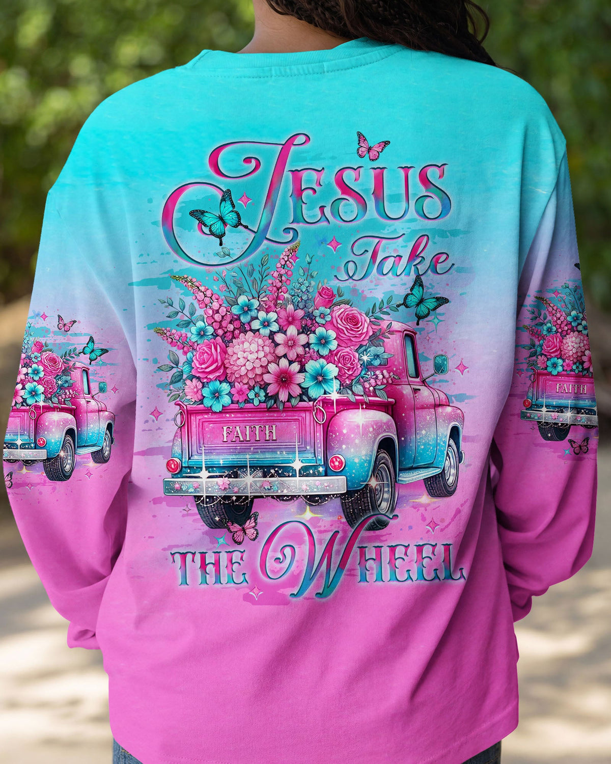 Jesus Take The Wheel Women's All Over Print Shirt - Yhlt0201252