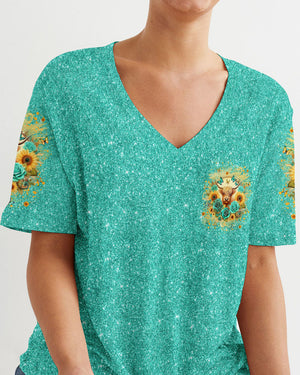Living Life Somewhere Between Jesus Heifers Women's All Over Print Shirt - Yhlt0307241