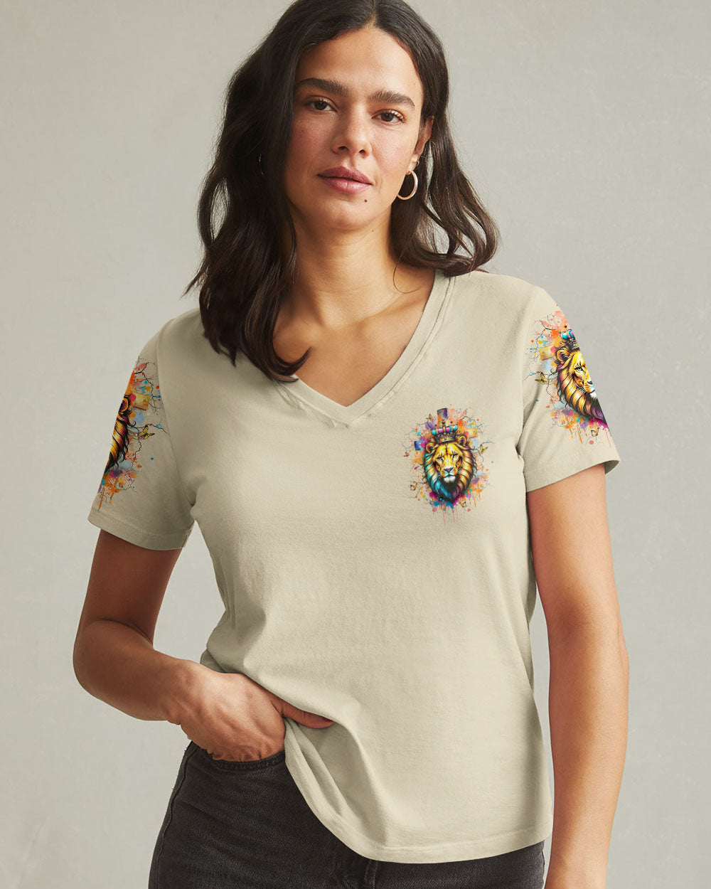 Jesus Dropped The Charges Lion Women's All Over Print Shirt - Yhlt0404253