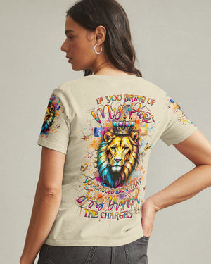 Jesus Dropped The Charges Lion Women's All Over Print Shirt - Yhlt0404253