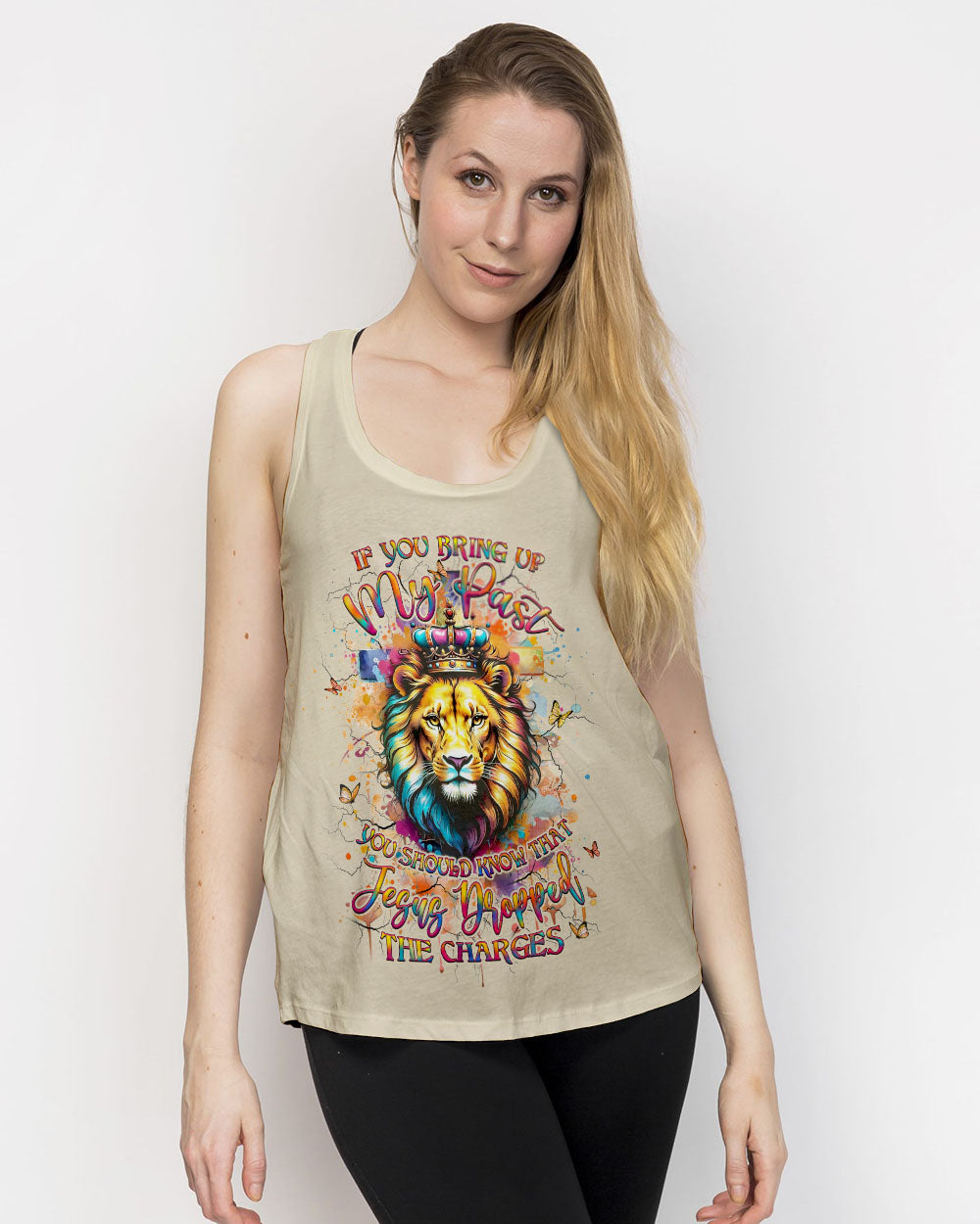 Jesus Dropped The Charges Lion Women's All Over Print Shirt - Yhlt0404253