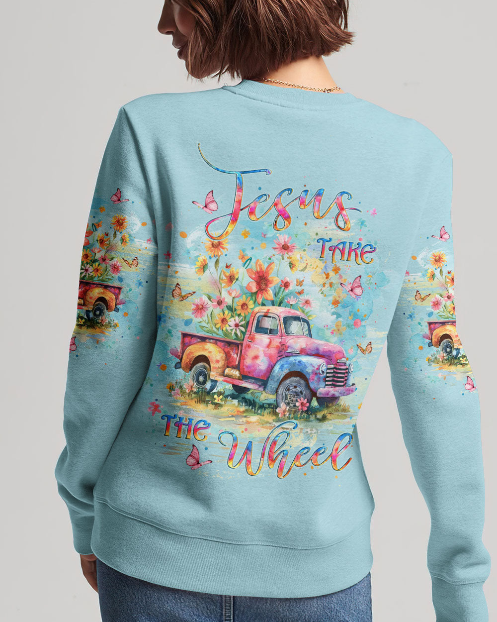 Jesus Take The Wheel Women's All Over Print Shirt - Yhlt0603243