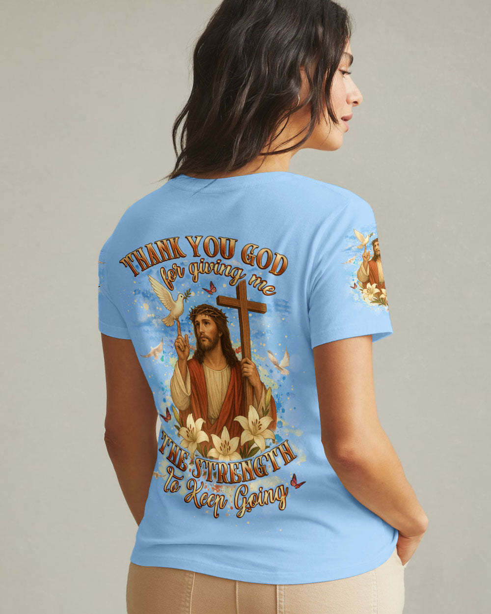 Thank You God Women's All Over Print Shirt - Yhlt0608254