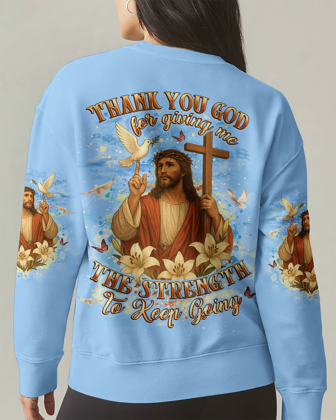Thank You God Women's All Over Print Shirt - Yhlt0608254