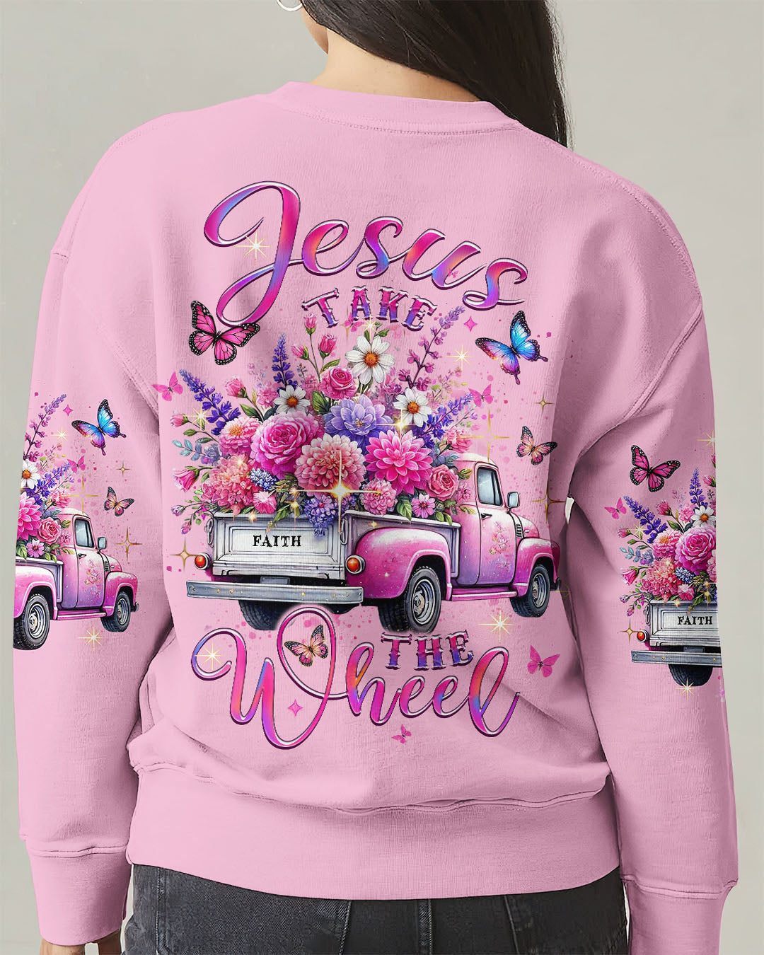 Jesus Take The Wheel Women's All Over Print Shirt - Yhlt0702253