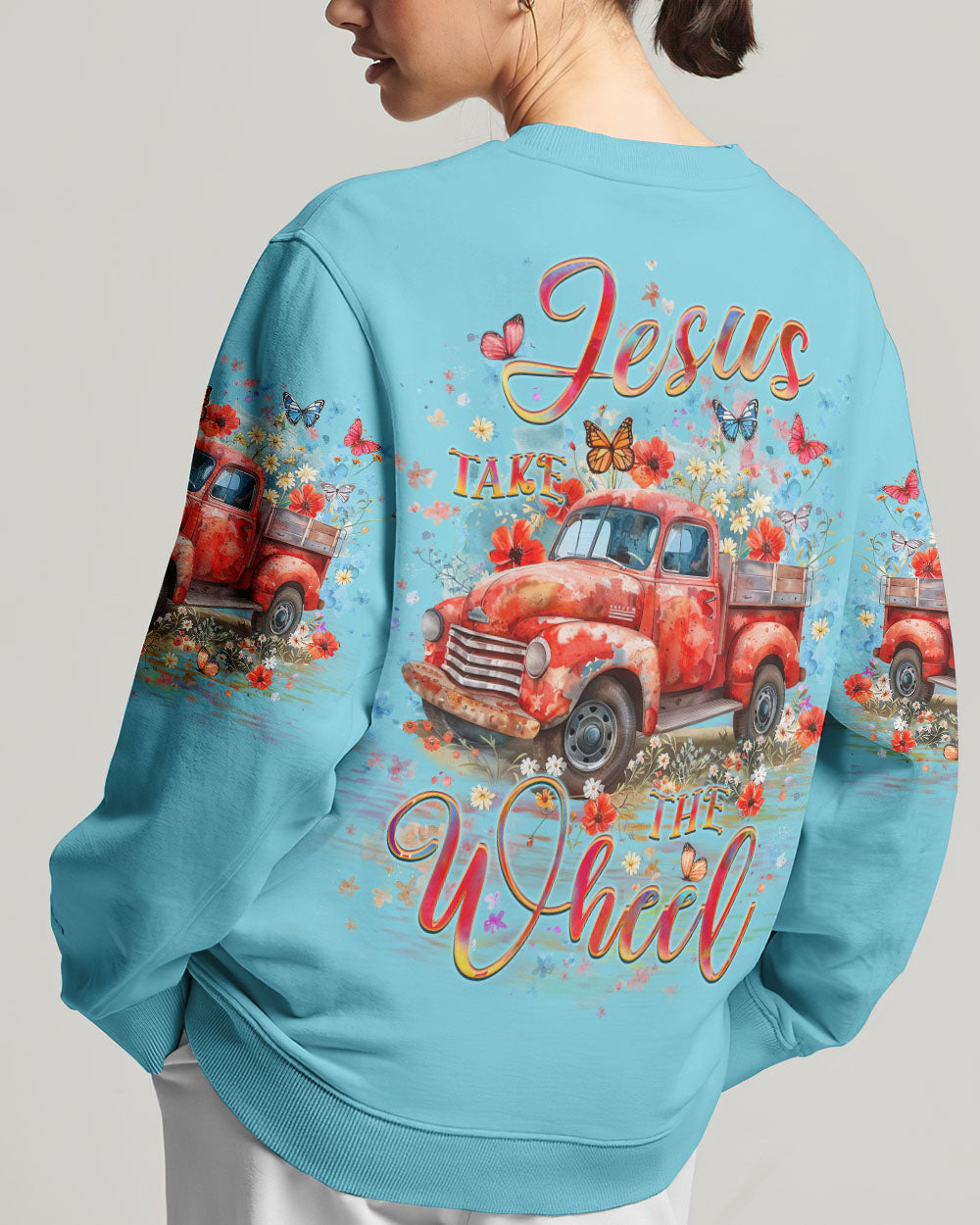 Jesus Take The Wheel Women's All Over Print Shirt - Yhlt0706242