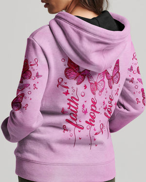 Faith Hope Love Breast Cancer Women's All Over Print Shirt - Yhlt0708253