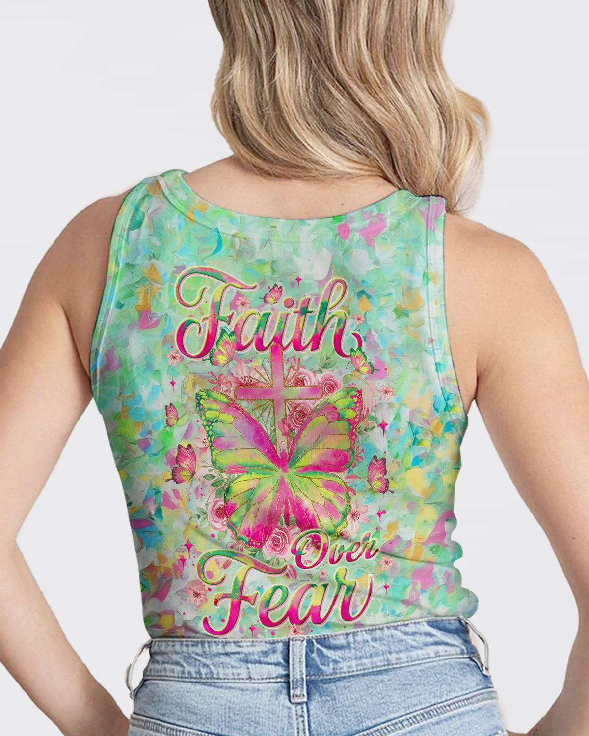 Faith Over Fear Women's All Over Print Shirt - Yhlt0801262