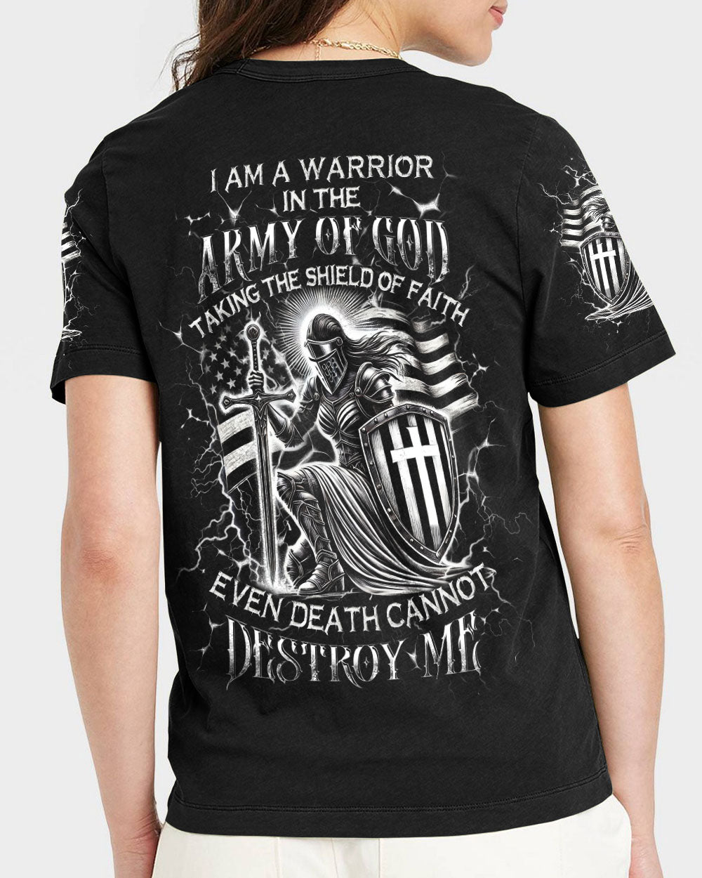 I Am A Warrior In The Army Of God Women's All Over Print Shirt - Yhlt0912244