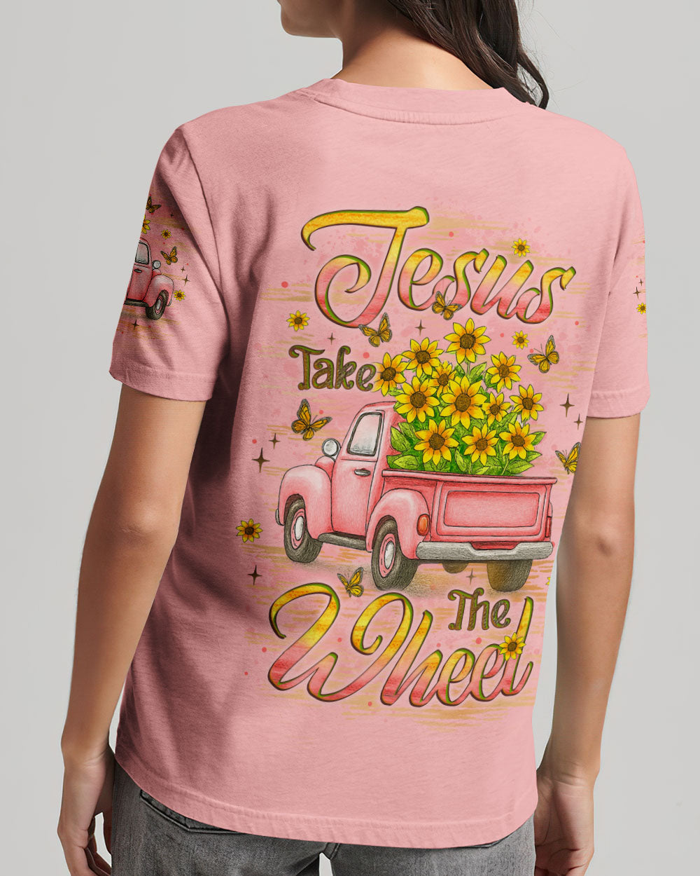 Jesus Take The Wheel Women's All Over Print Shirt - Yhlt1010252