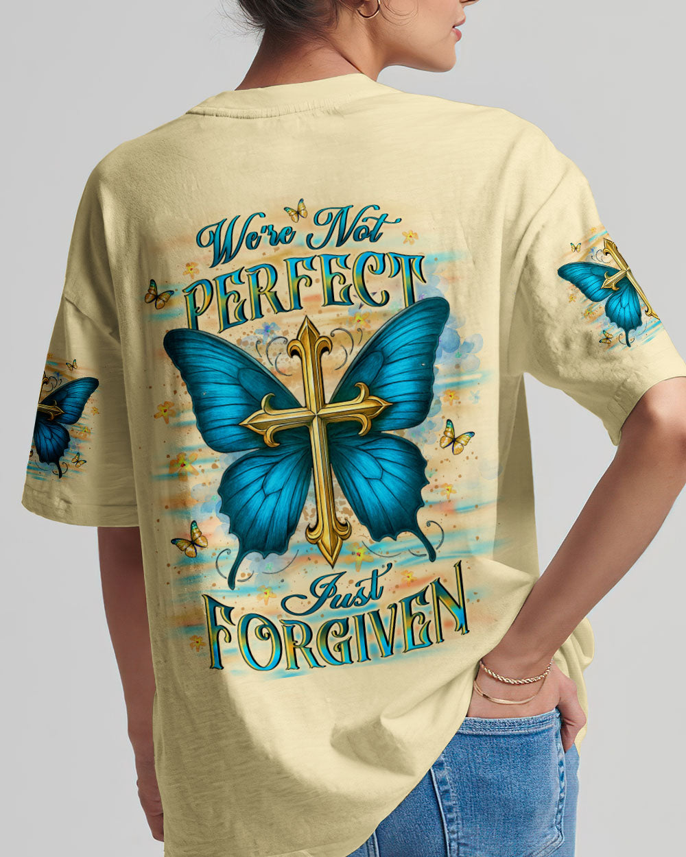 We're Not Perfect Just Forgiven Women's All Over Print Shirt - Yhlt1107253