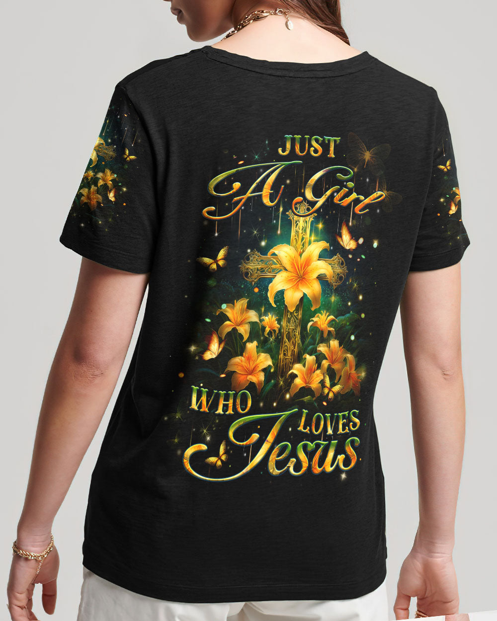Just A Girl Who Loves Jesus Women's All Over Print Shirt - Yhlt1201243