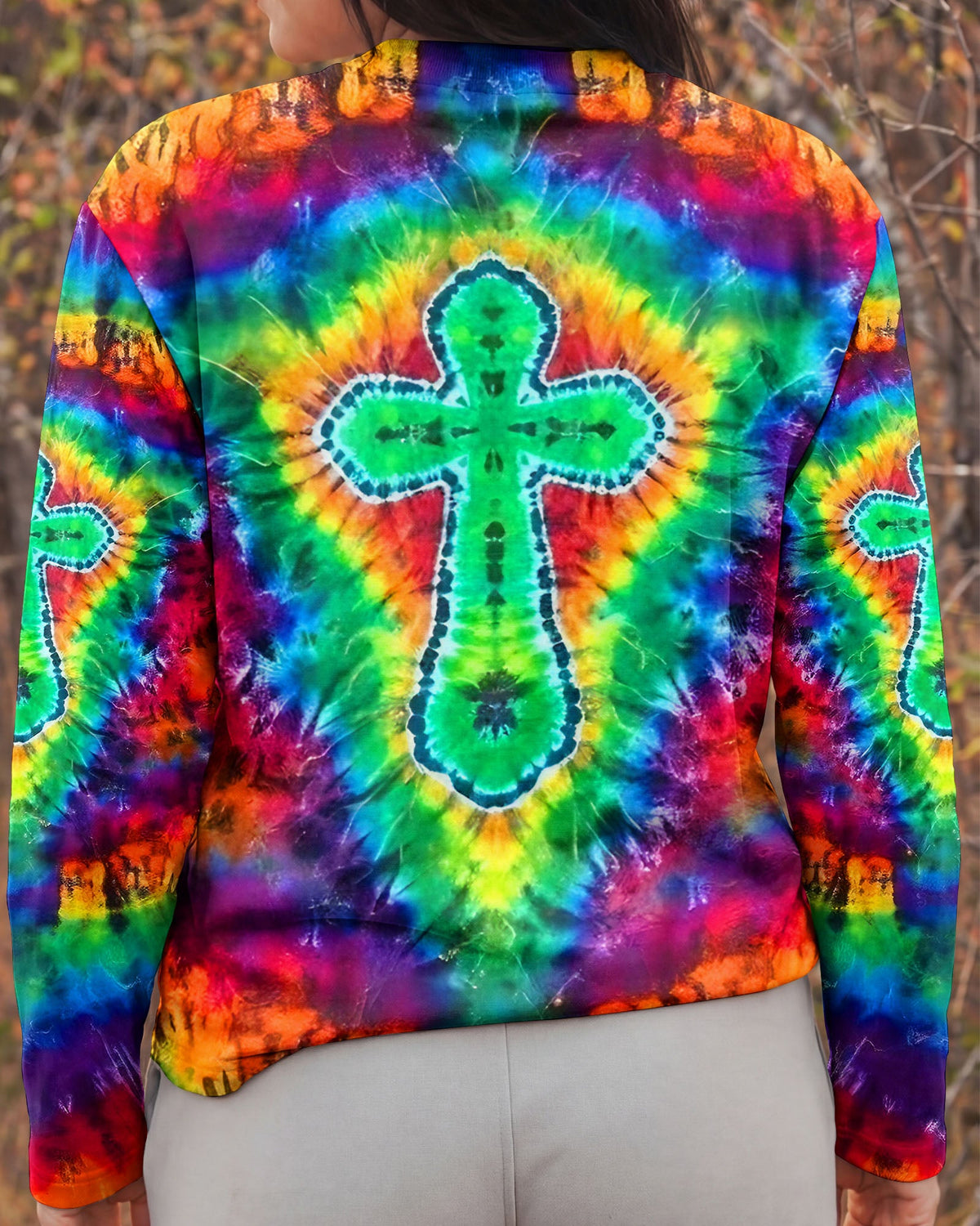 Radiant Psychedelic Cross Women's All Over Print Shirt - Yhlt1201262
