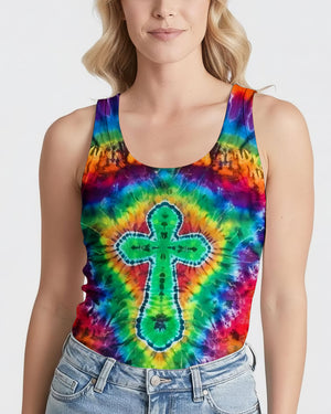 Radiant Psychedelic Cross Women's All Over Print Shirt - Yhlt1201262