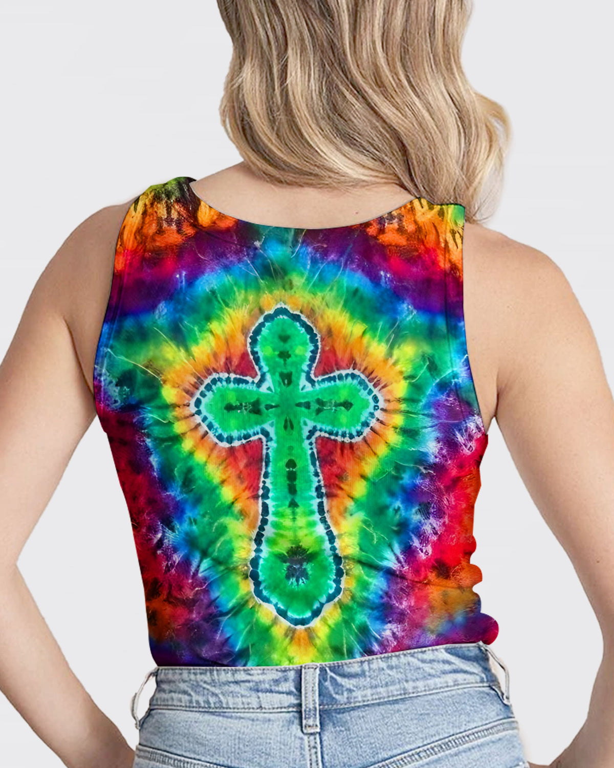 Radiant Psychedelic Cross Women's All Over Print Shirt - Yhlt1201262