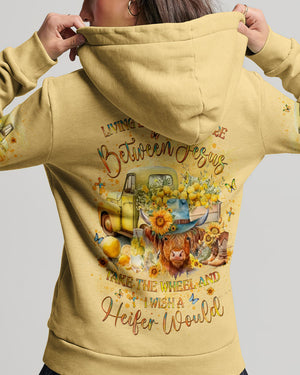 Living Life Somewhere Between Jesus Heifers Women's All Over Print Shirt - Yhlt1203242
