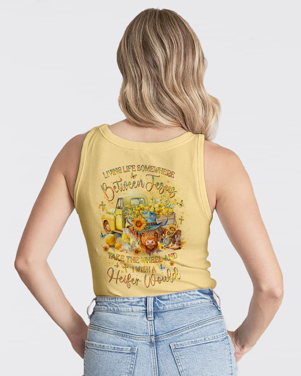 Living Life Somewhere Between Jesus Heifers Women's All Over Print Shirt - Yhlt1203242