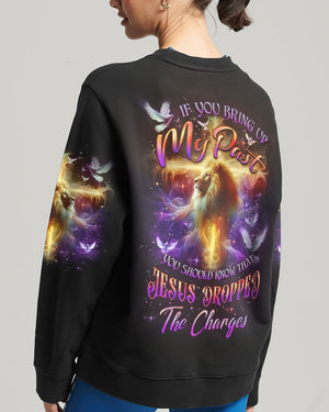 Jesus Dropped The Charges Lion Women's All Over Print Shirt - Yhlt1209242