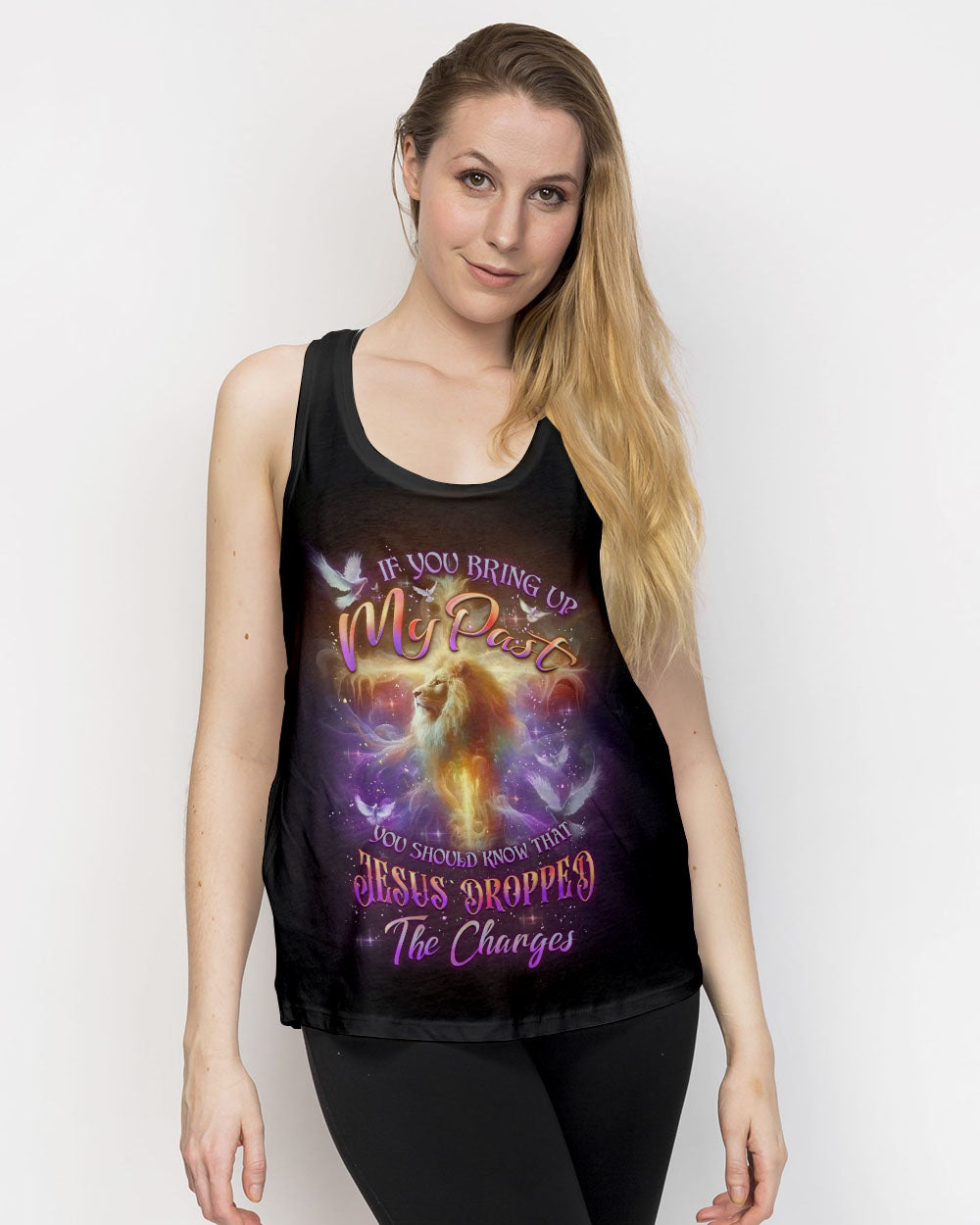 Jesus Dropped The Charges Lion Women's All Over Print Shirt - Yhlt1209242