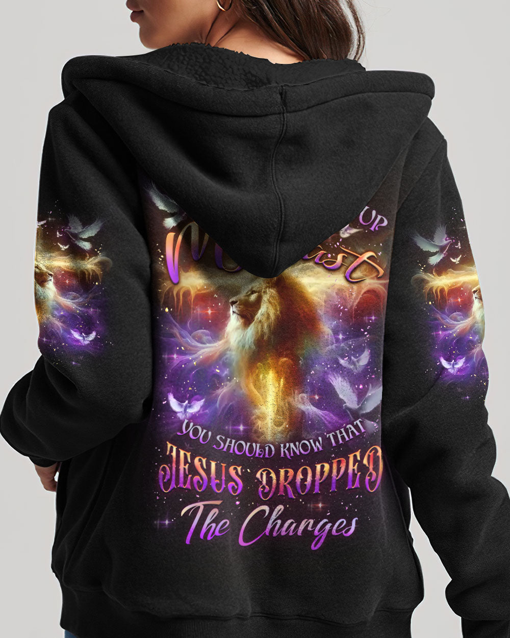 Jesus Dropped The Charges Lion Women's All Over Print Shirt - Yhlt1209242