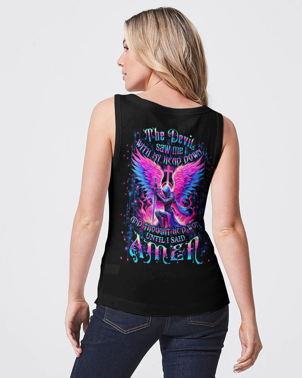 The Devil Saw Me With My Head Down Women's All Over Print Shirt - Yhdu1306244