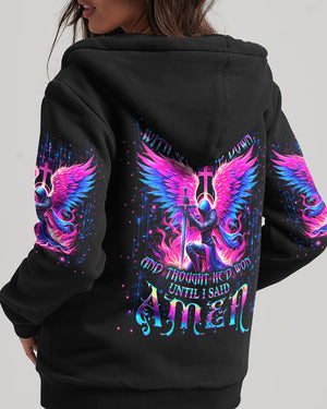 The Devil Saw Me With My Head Down Women's All Over Print Shirt - Yhdu1306244