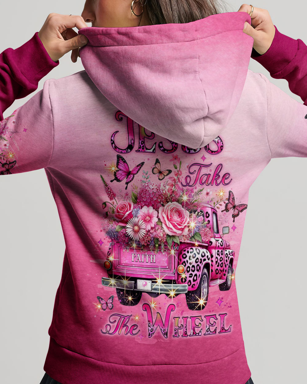 Jesus Take The Wheel Women's All Over Print Shirt - Yhlt1501254