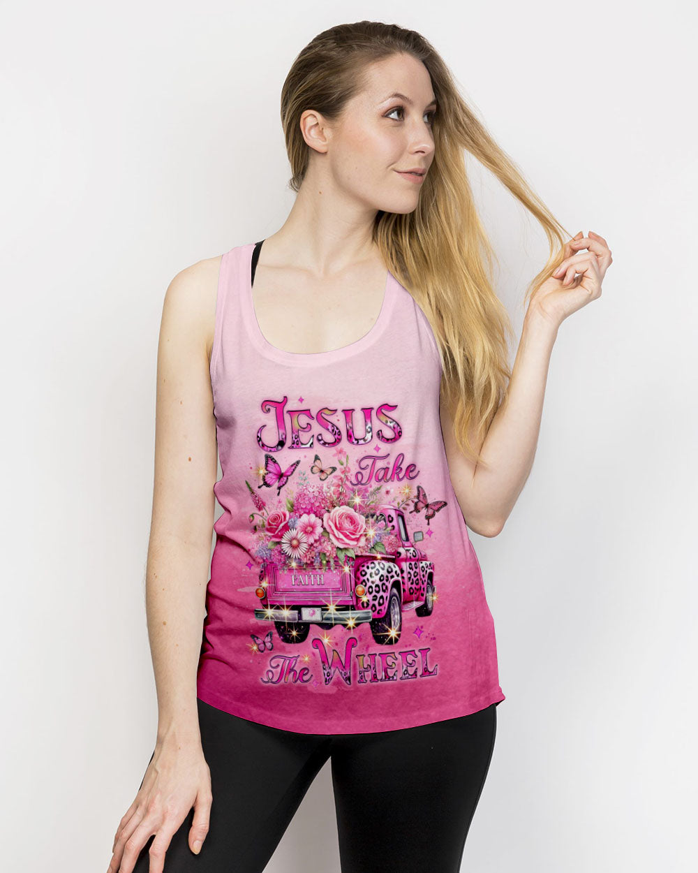 Jesus Take The Wheel Women's All Over Print Shirt - Yhlt1501254
