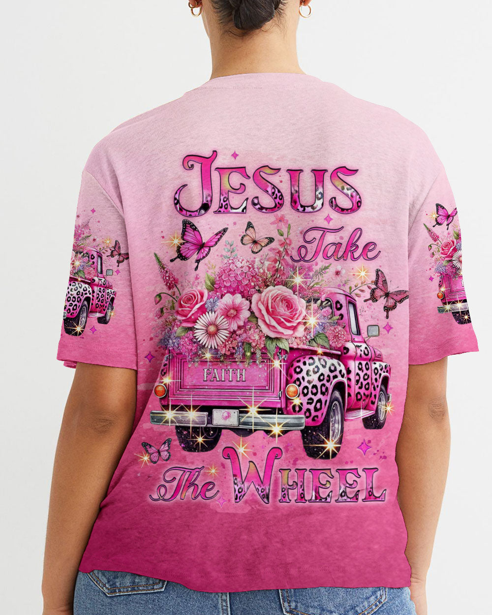 Jesus Take The Wheel Women's All Over Print Shirt - Yhlt1501254