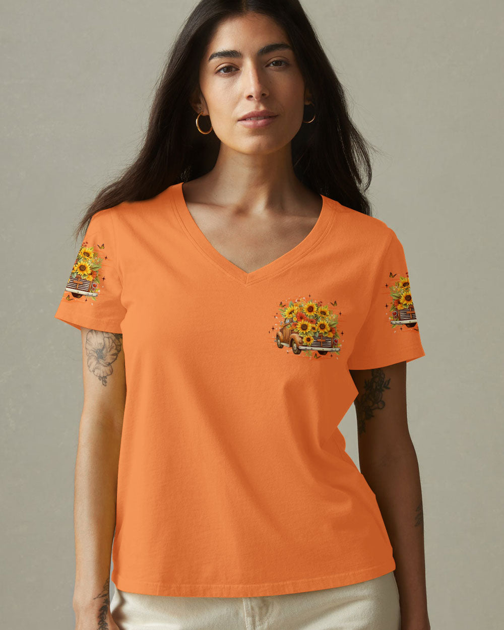 Jesus Take The Wheel Sunflowers Women's All Over Print Shirt - Yhlt1509252