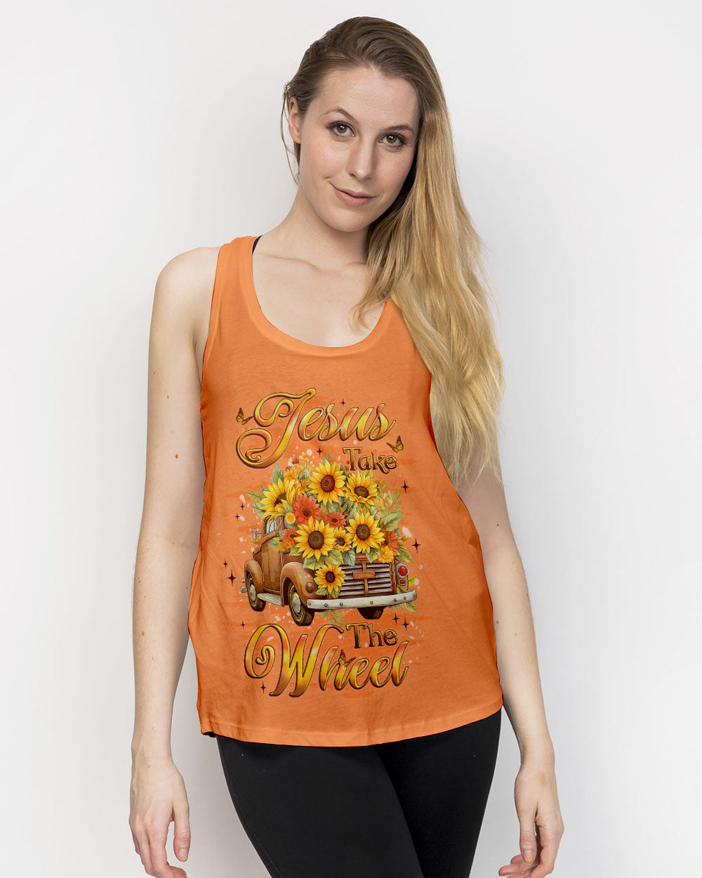 Jesus Take The Wheel Sunflowers Women's All Over Print Shirt - Yhlt1509252