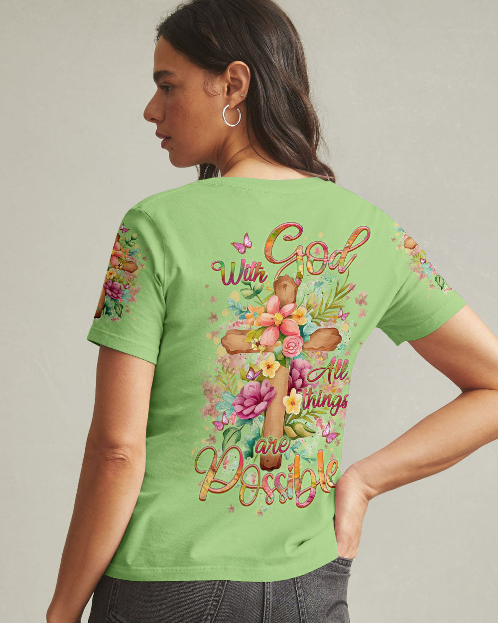 With God All Things Are Possible Women's All Over Print Shirt - Yhlt1609243