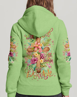 With God All Things Are Possible Women's All Over Print Shirt - Yhlt1609243