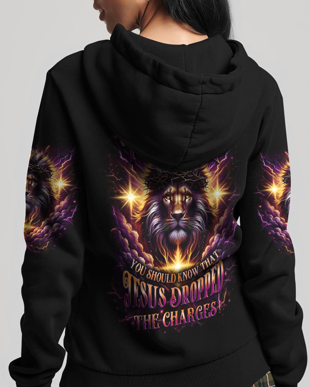 Jesus Dropped The Charges Lion Women's All Over Print Shirt - Yhlt1711252