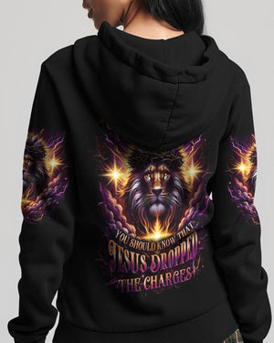 Jesus Dropped The Charges Lion Women's All Over Print Shirt - Yhlt1711252