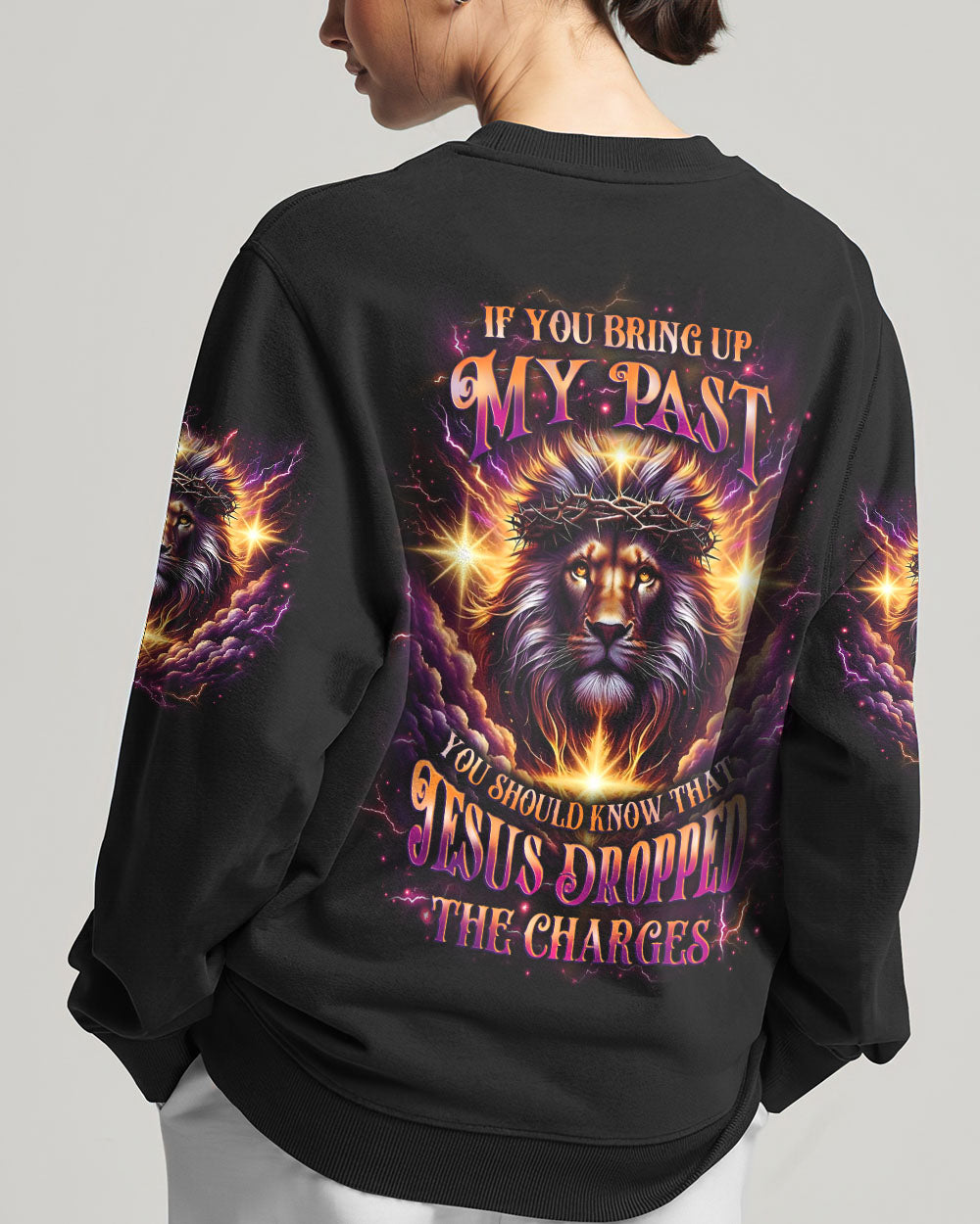 Jesus Dropped The Charges Lion Women's All Over Print Shirt - Yhlt1711252