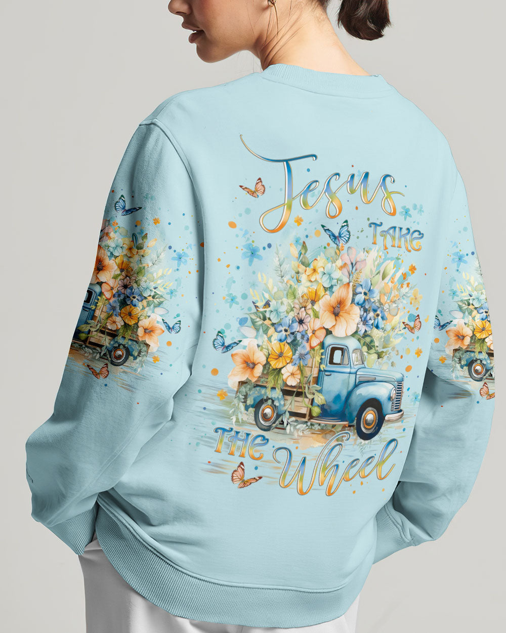 Jesus Take The Wheel Women's All Over Print Shirt - Yhlt1801242